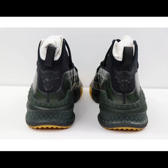 Under Armour Project Rock 1 Camo Green Shoes - Picture 6 of 7